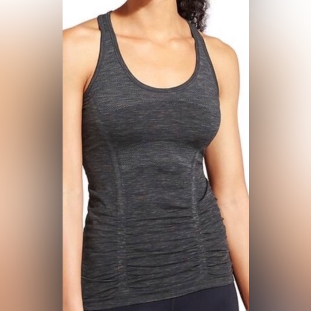 Ladies Size Medium. Athleta Brand “Fastest Track” Athletic Tank Top. Black. Euc